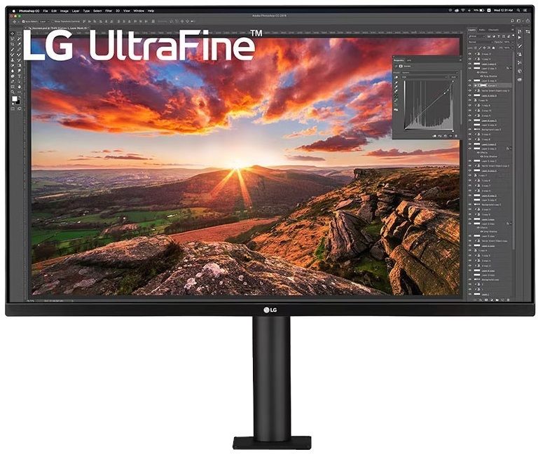 LG UltraFine 80.01 cm (32 inch) 4K Ultra HD IPS Panel HDR10, Ergonomic, USB Type-C Monitor (32UN880) (Response Time: 5 ms, 60 Hz Refresh Rate)