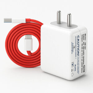 SB 80 W SuperVOOC 7.3 A Wall Charger for Mobile with Detachable Cable (White, Cable Included)