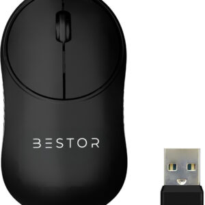 Bestor Glide 7 Wireless Mouse 2.4GHz with USB Nano Receiver 1000 DPI Optical Tracking Wireless Ergonomic Optical Gaming Mouse