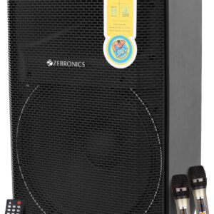 ZEBRONICS Zebronics - Epic Plus,BT v5.0 / USB / SD / FM / AUX / Mic Input,40W RMS 480 W Bluetooth Party Speaker  (Black, Mono Channel)