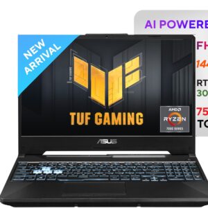 ASUS TUF Gaming A15 AMD Ryzen 7 Hexa Core 7435HS - (16 GB/512 GB SSD/Windows 11 Home/4 GB Graphics/NVIDIA GeForce RTX 3050) FA566NCR-HN075W Gaming Laptop  (15.6 inch, Black, 2.30 Kg)