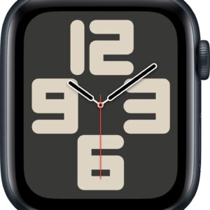 Apple Watch SE 2 GPS 44mm (2nd Gen) Midnight Aluminium with Ink Sport Loop  (Ink Strap, Free Size)