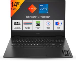 HP OMEN Intel Core i7 14th Gen 14650HX - (16 GB/1 TB SSD/Windows 11 Home/8 GB Graphics/NVIDIA GeForce RTX 4060) Omen 16 wf1096TX/ ae0002tx Gaming Laptop  (16.1 inch, Shadow Black, 2.32 Kg, With MS Office)