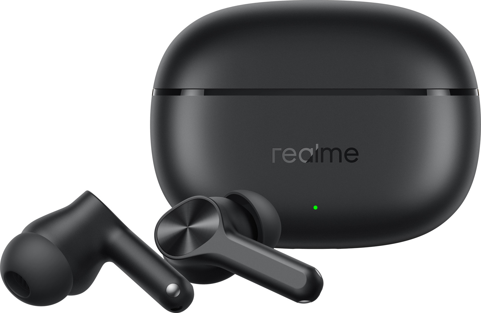 realme Buds T200x with 25dB ANC,12.4mm Dynamic Bass Drivers,48Hrs Playback, BT5.4, IP55 Bluetooth (Pure Black, True Wireless) - Image 4
