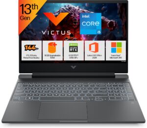 HP Victus Intel Core i5 13th Gen 13420H - (16 GB/512 GB SSD/Windows 11 Home/6 GB Graphics/NVIDIA GeForce RTX 3050/144 Hz) 15-fa2700TX Gaming Laptop  (15.6 inch, Mica Silver, 2.29 Kg, With MS Office)