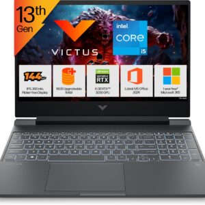 HP Victus Intel Core i5 13th Gen 13420H - (16 GB/512 GB SSD/Windows 11 Home/6 GB Graphics/NVIDIA GeForce RTX 3050/144 Hz) 15-fa2700TX Gaming Laptop (15.6 inch, Mica Silver, 2.29 Kg, With MS Office)