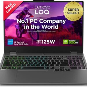 Lenovo LOQ Intel Core i5 13th Gen 13450HX - (16 GB/512 GB SSD/Windows 11 Home/6 GB Graphics/NVIDIA GeForce RTX 3050) LOQ 15IRX9D2 Gaming Laptop  (15.6 Inch, Luna Grey, 2.38 kg, With MS Office)