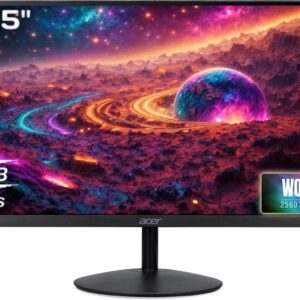 Acer 80.01 cm (32 inch) WQHD LED Backlit IPS Panel Monitor (SA322QU)  (Frameless, AMD Free Sync, Response Time: 1 ms, 75 Hz Refresh Rate)