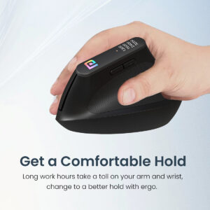 Portronics Toad Ergo Vertical Advanced Ergonomic /6 Button,Supports Wrist and Hand Posture Wireless Ambidextrous Optical Mouse